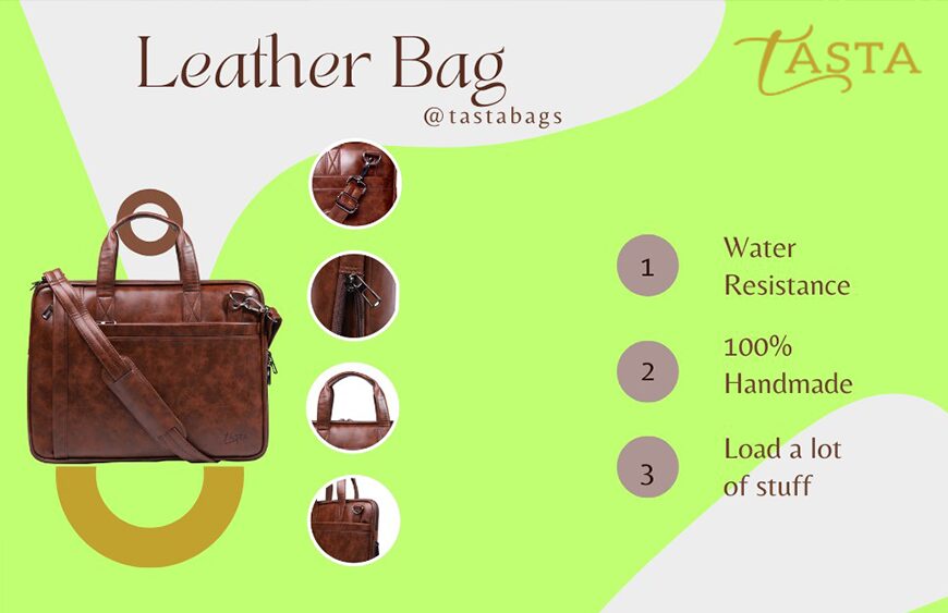 premium vegan leather bag